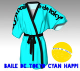FUNKIMONO "Summer Ukiyoe" Happi - Cyan シアンブルー法被