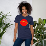 "Retro Red" Short-Sleeve Unisex T-Shirt レトロレッド半袖Tシャツ